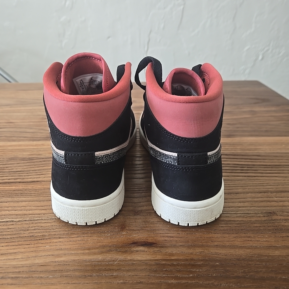 Jordan Women's Black and Pink Sneakers - Picture 6 of 12